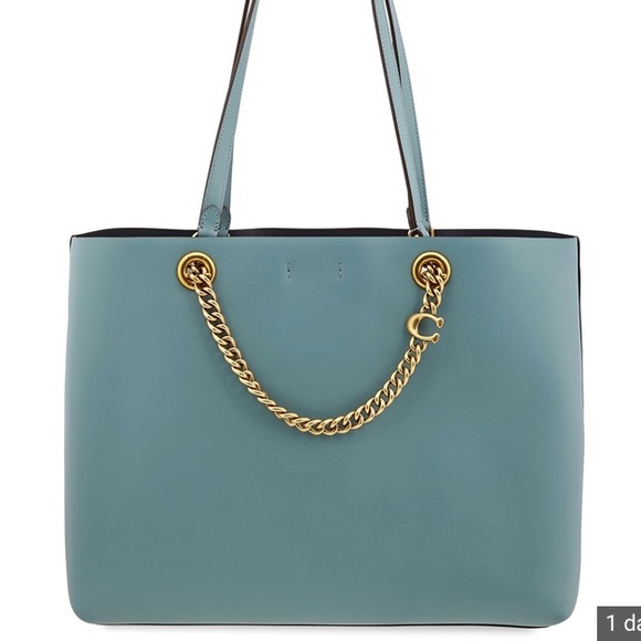 Coach chain convertible tote (marine) - Picture 1 of 7